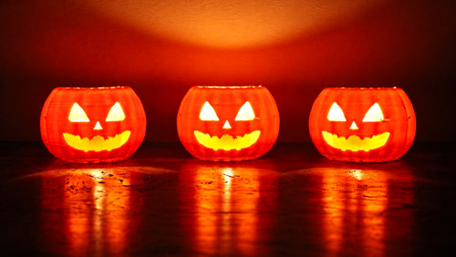 Halloween kürbis 3er set - halloween, –