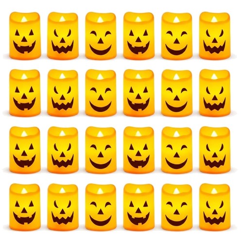 Halloween kerzen led kürbis - halloween,