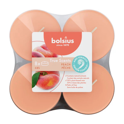 Bolsius maxi teelichter orange - maxi-teelichter,