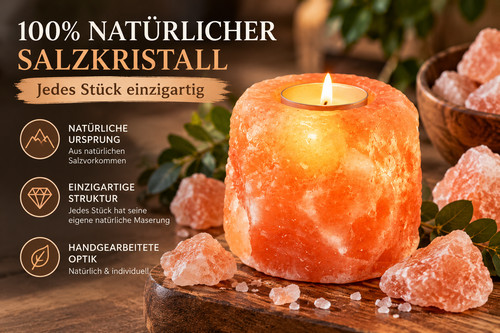 Himalaya salz teelichthalter - salz,