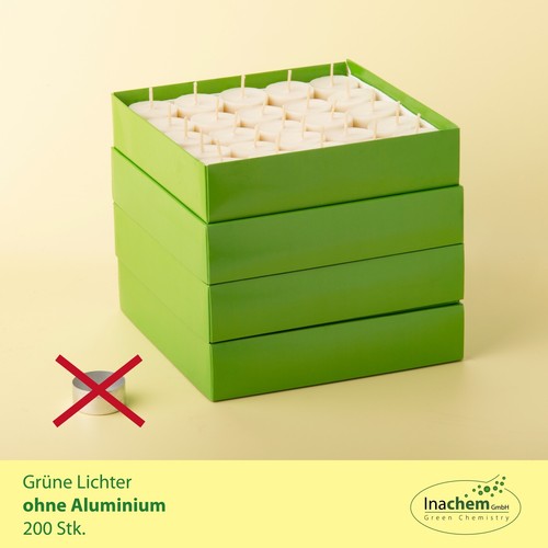 200 grüne lichter teelichter - grüne-lichter,