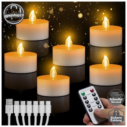 Led teelichter wiederaufladbar - teelichter,