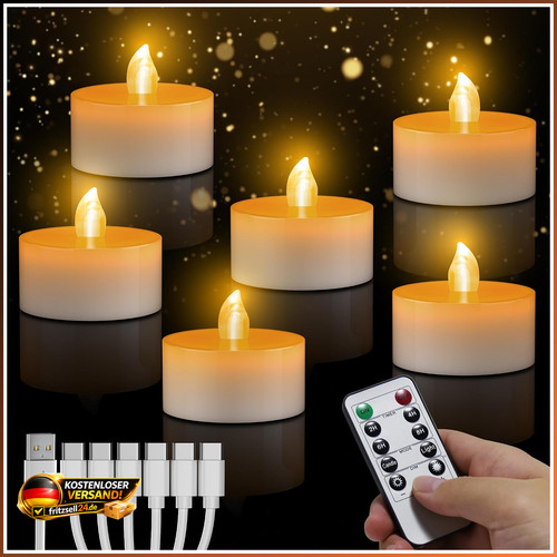 Led teelichter wiederaufladbar - teelichter,