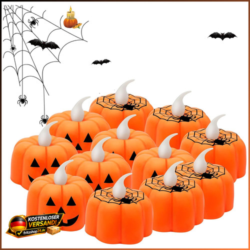 Halloween teelichter stück - teelichter,