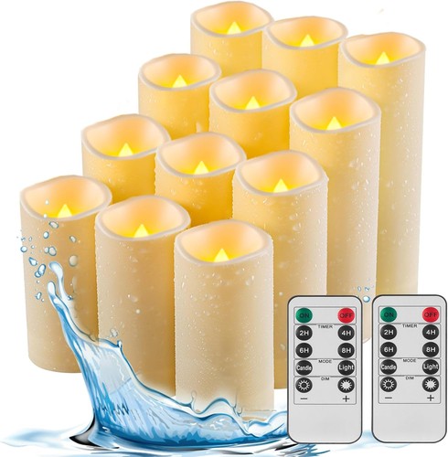 12x led teelichter mit - 12x, timer
