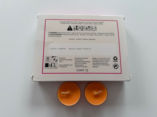 Teelichter 12er set apricot - teelichter,