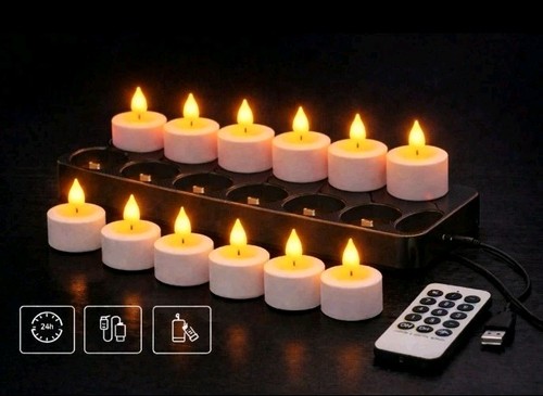 12x led teelichter - 12x,